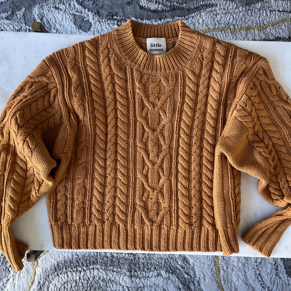 Aritzia Little Moon Cableknit Sweater, Size XS. - Picture 2 of 5